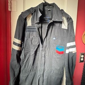 Rustic Chevron Scandia worker’s jumpsuit